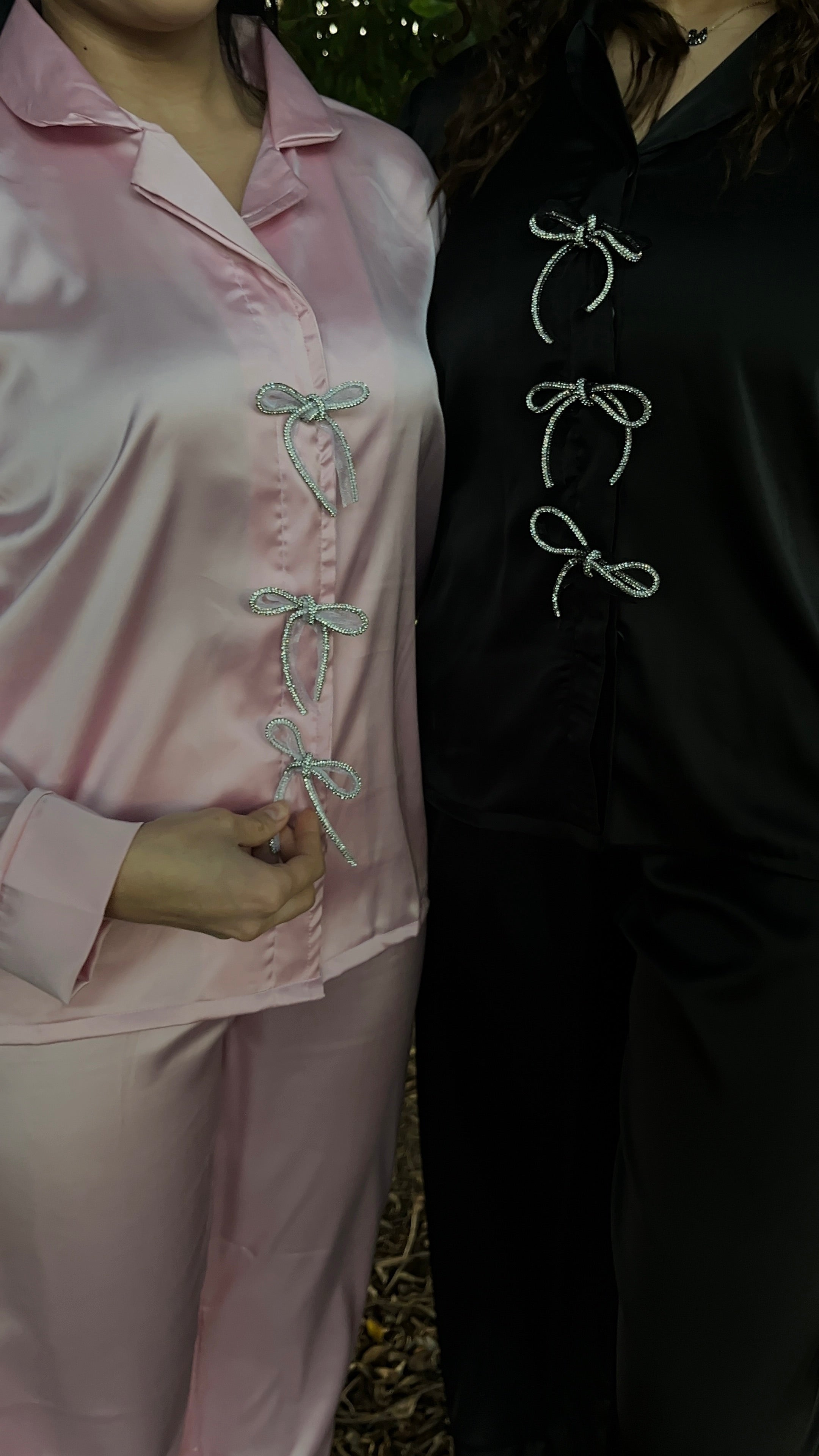 Pink glamy bows  jammies