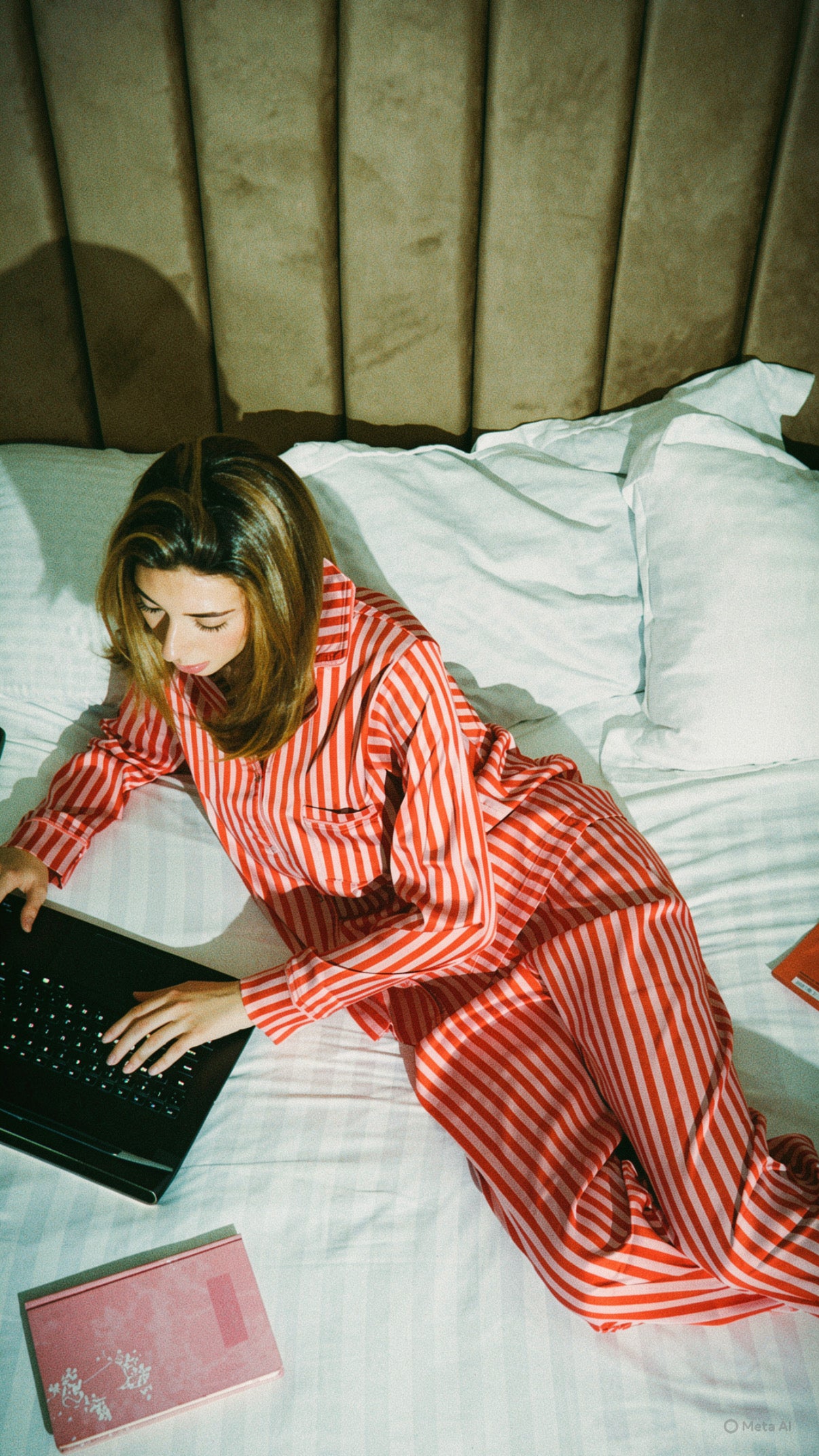 Pink strips jammies
